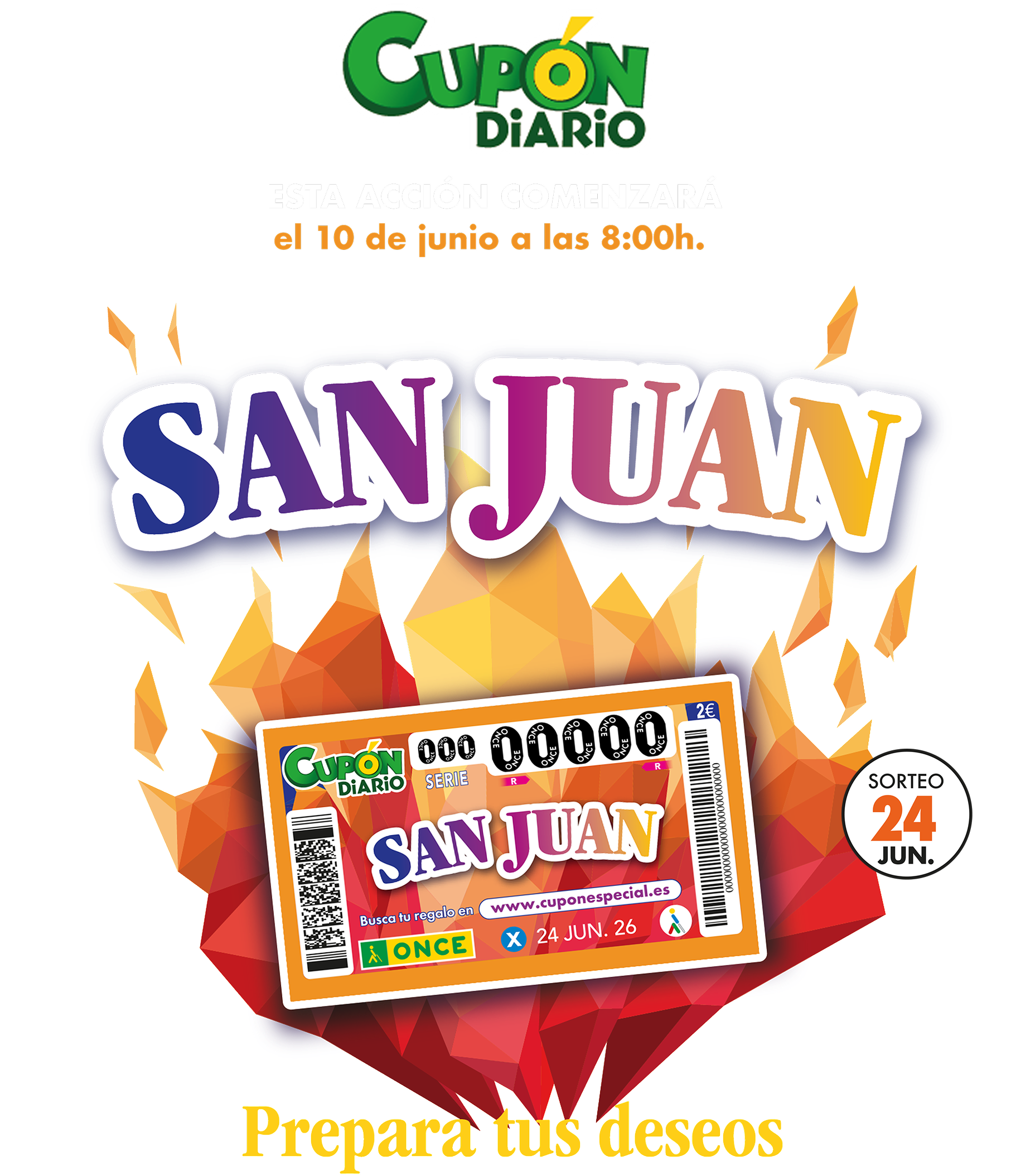 Esta acción comenzará el 10 de junio a las 8:00h (hora peninsular)